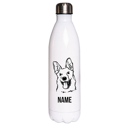 Deutscher Schäferhund 1 - Edelstahl Thermosflasche 750 ml mit Namen-Tierisch-tolle Geschenke-Tierisch-tolle-Geschenke