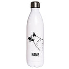 Deutscher Schäferhund - Edelstahl Thermosflasche 750 ml mit Namen-Tierisch-tolle Geschenke-Tierisch-tolle-Geschenke