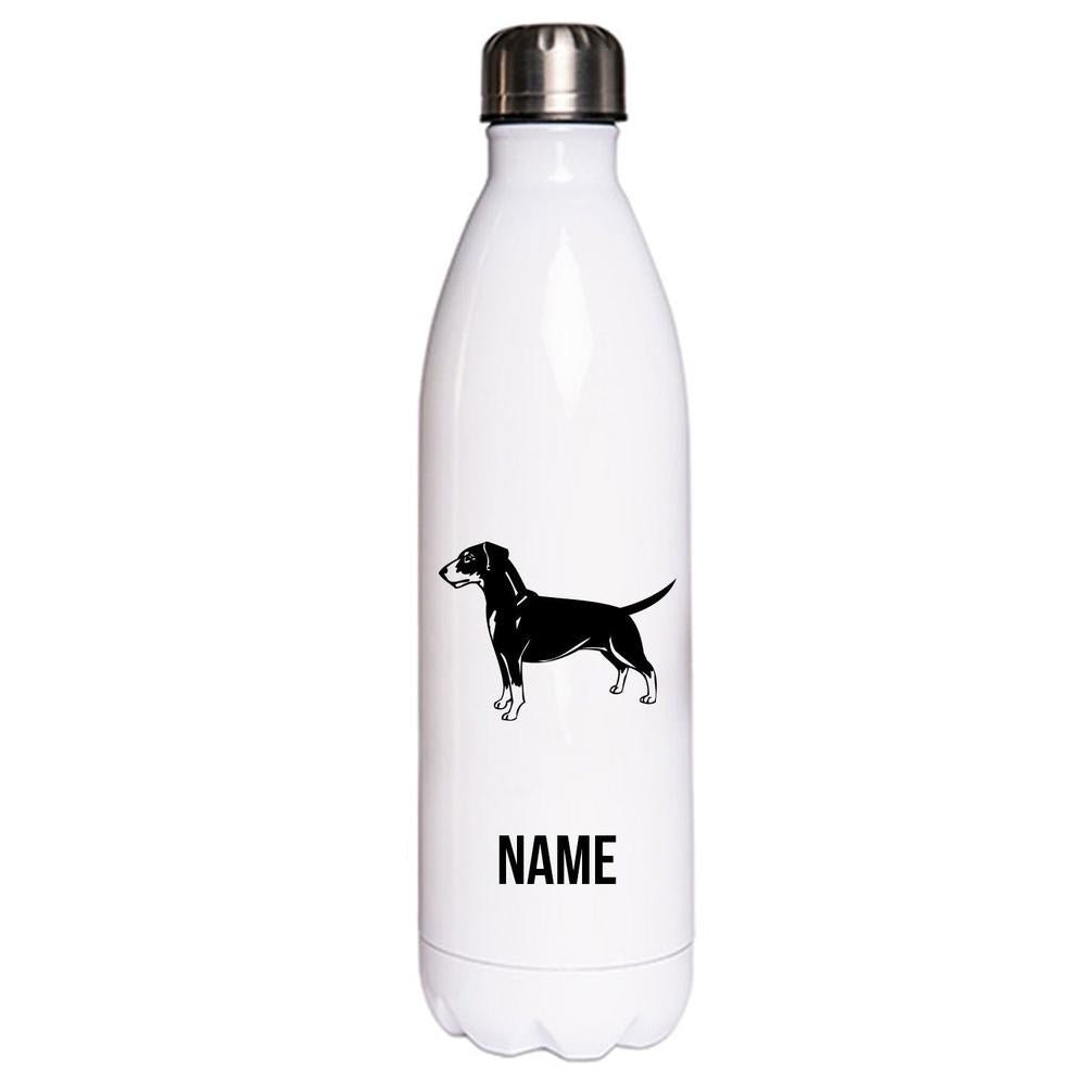Deutscher Pinscher - Edelstahl Thermosflasche 750 ml mit Namen-Tierisch-tolle Geschenke-Tierisch-tolle-Geschenke