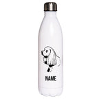 Cocker Spaniel Langhaar - Edelstahl Thermosflasche 750 ml mit Namen-Tierisch-tolle Geschenke-Tierisch-tolle-Geschenke