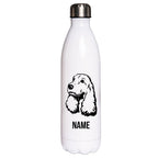 Cocker Spaniel - Edelstahl Thermosflasche 750 ml mit Namen-Tierisch-tolle Geschenke-Tierisch-tolle-Geschenke