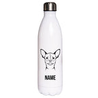 Chihuahua Kurzhaar 2 - Edelstahl Thermosflasche 750 ml mit Namen-Tierisch-tolle Geschenke-Tierisch-tolle-Geschenke