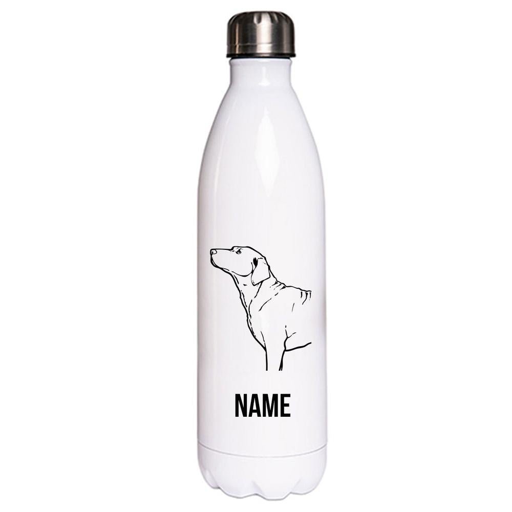 Chesapeake Retriever - Edelstahl Thermosflasche 750 ml mit Namen-Tierisch-tolle Geschenke-Tierisch-tolle-Geschenke