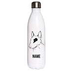 Bullterrier 2 - Edelstahl Thermosflasche 750 ml mit Namen-Tierisch-tolle Geschenke-Tierisch-tolle-Geschenke