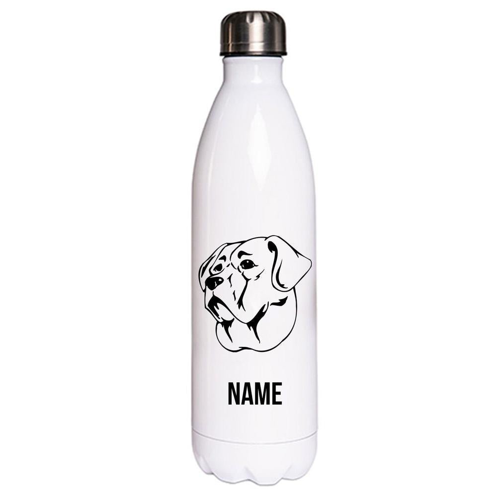 Broholmer - Edelstahl Thermosflasche 750 ml mit Namen-Tierisch-tolle Geschenke-Tierisch-tolle-Geschenke