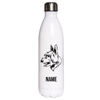 Bouvier des Flandres - Edelstahl Thermosflasche 750 ml mit Namen-Tierisch-tolle Geschenke-Tierisch-tolle-Geschenke