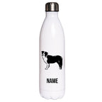Border Collie 1 - Edelstahl Thermosflasche 750 ml mit Namen-Tierisch-tolle Geschenke-Tierisch-tolle-Geschenke