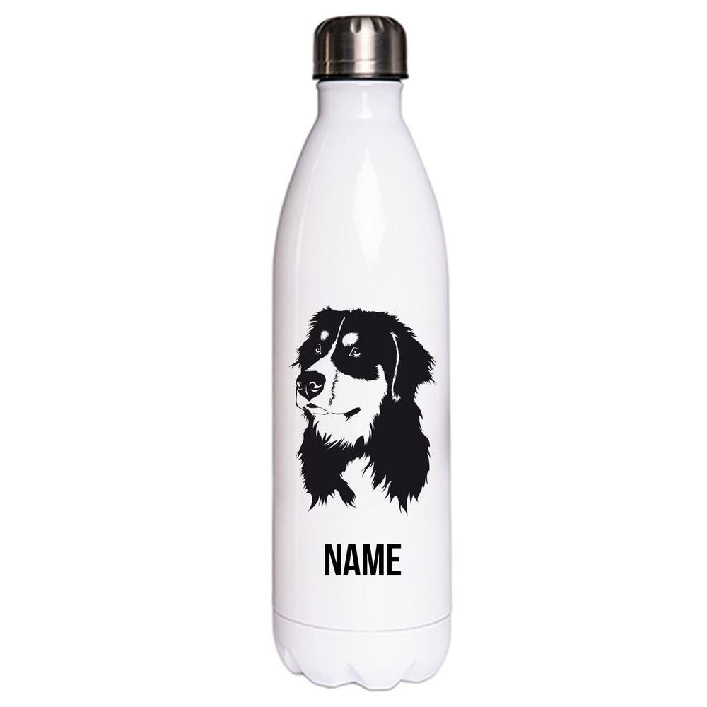 Berner Sennenhund 1 - Edelstahl Thermosflasche 750 ml mit Namen-Tierisch-tolle Geschenke-Tierisch-tolle-Geschenke