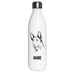 Belgischer Schäferhund Malinois - Edelstahl Thermosflasche 750 ml mit Namen-Tierisch-tolle Geschenke-Tierisch-tolle-Geschenke