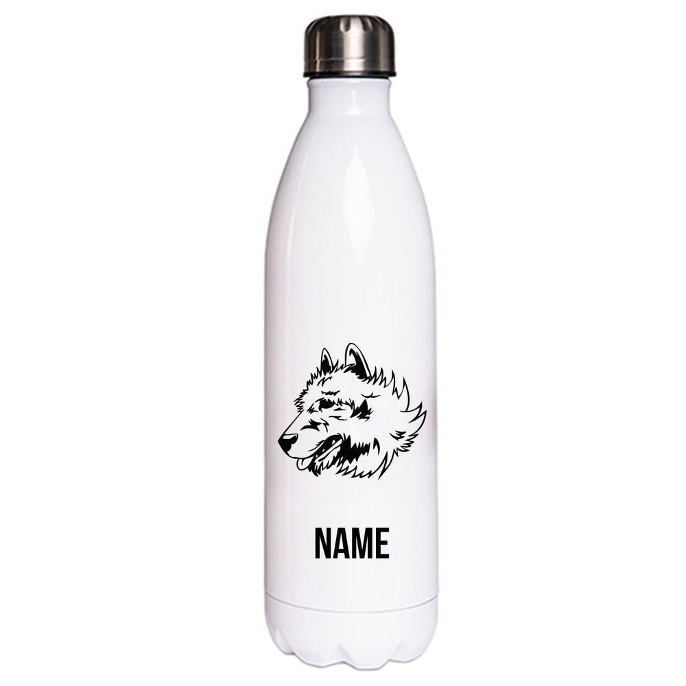 Belgischer Schäferhund Laekenois - Edelstahl Thermosflasche 750 ml mit Namen-Tierisch-tolle Geschenke-Tierisch-tolle-Geschenke