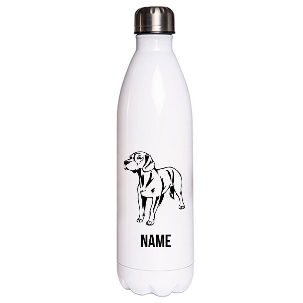 Bayerischer Gebirgsschweißhund - Edelstahl Thermosflasche 750 ml mit Namen-Tierisch-tolle Geschenke-Tierisch-tolle-Geschenke
