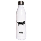 Basset 4 - Edelstahl Thermosflasche 750 ml mit Namen-Tierisch-tolle Geschenke-Tierisch-tolle-Geschenke
