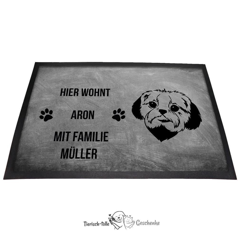 Shih Tzu - Fußmatte - Schmutzfangmatte - 40 x 60 cm-Tierisch-tolle Geschenke-Tierisch-tolle-Geschenke