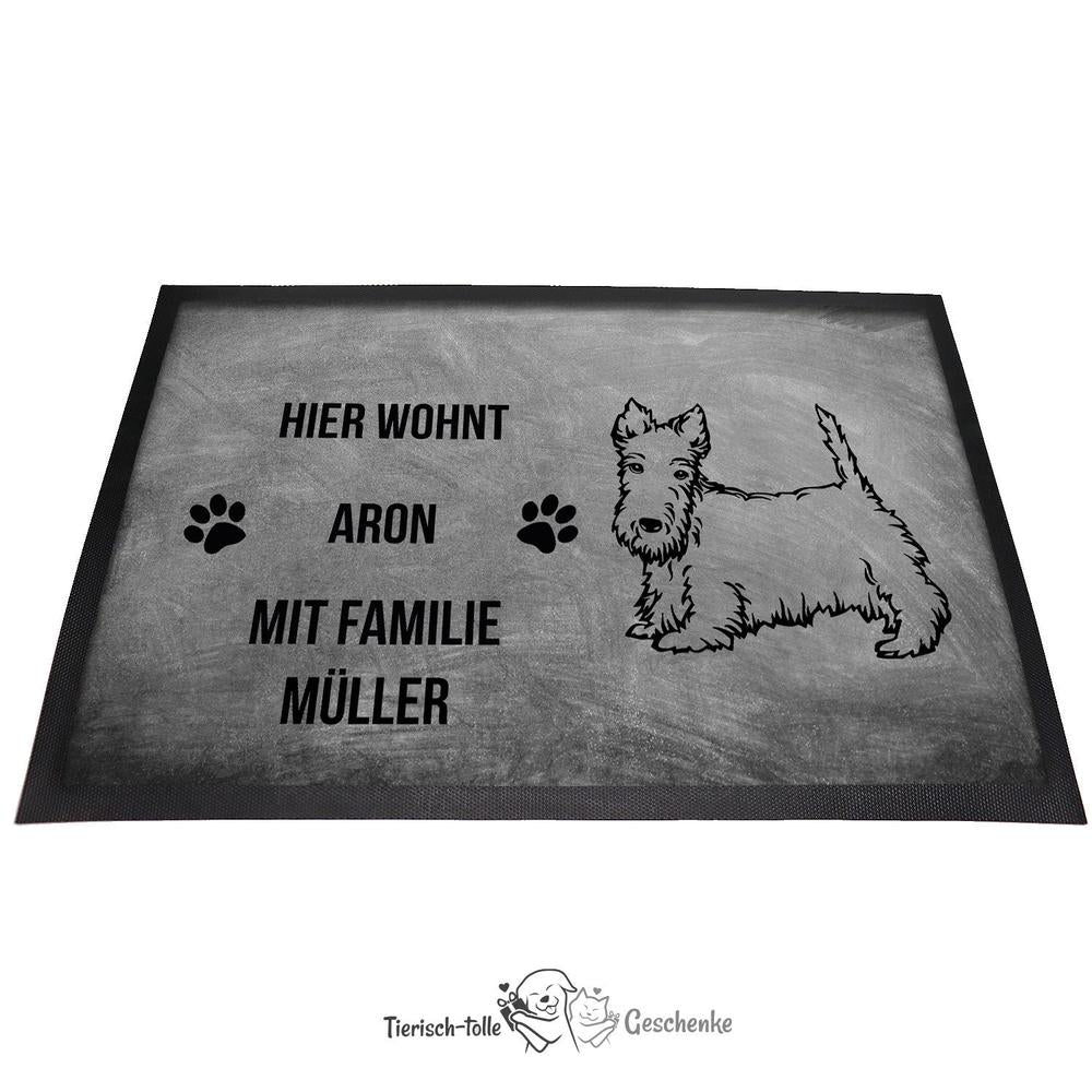 Scottish Terrier 3 - Fußmatte - Schmutzfangmatte - 40 x 60 cm-Tierisch-tolle Geschenke-Tierisch-tolle-Geschenke