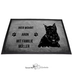Scottish Terrier 2 - Fußmatte - Schmutzfangmatte - 40 x 60 cm-Tierisch-tolle Geschenke-Tierisch-tolle-Geschenke