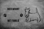 Scottish Terrier 3 - Fußmatte - Schmutzfangmatte - 40 x 60 cm-Tierisch-tolle Geschenke-Tierisch-tolle-Geschenke