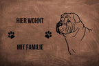 Shar Pei - Fußmatte - Schmutzfangmatte - 40 x 60 cm-Tierisch-tolle Geschenke-Tierisch-tolle-Geschenke