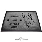 Belgischer Schäferhund Malinois - Fußmatte - Schmutzfangmatte - 40 x 60 cm-Tierisch-tolle Geschenke-Tierisch-tolle-Geschenke