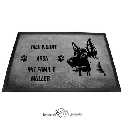 Deutscher Schäferhund 6 - Fußmatte - Schmutzfangmatte - 40 x 60 cm-Tierisch-tolle Geschenke-Tierisch-tolle-Geschenke