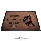 Schnauzer 1 - Fußmatte - Schmutzfangmatte - 40 x 60 cm-Tierisch-tolle Geschenke-Tierisch-tolle-Geschenke