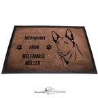 Belgischer Schäferhund Malinois - Fußmatte - Schmutzfangmatte - 40 x 60 cm-Tierisch-tolle Geschenke-Tierisch-tolle-Geschenke