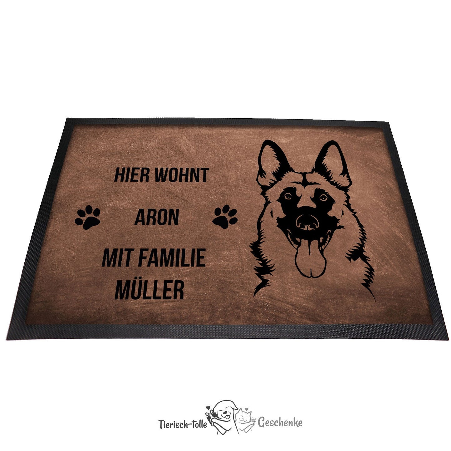 Deutscher Schäferhund 7 - Fußmatte - Schmutzfangmatte - 40 x 60 cm-Tierisch-tolle Geschenke-Tierisch-tolle-Geschenke