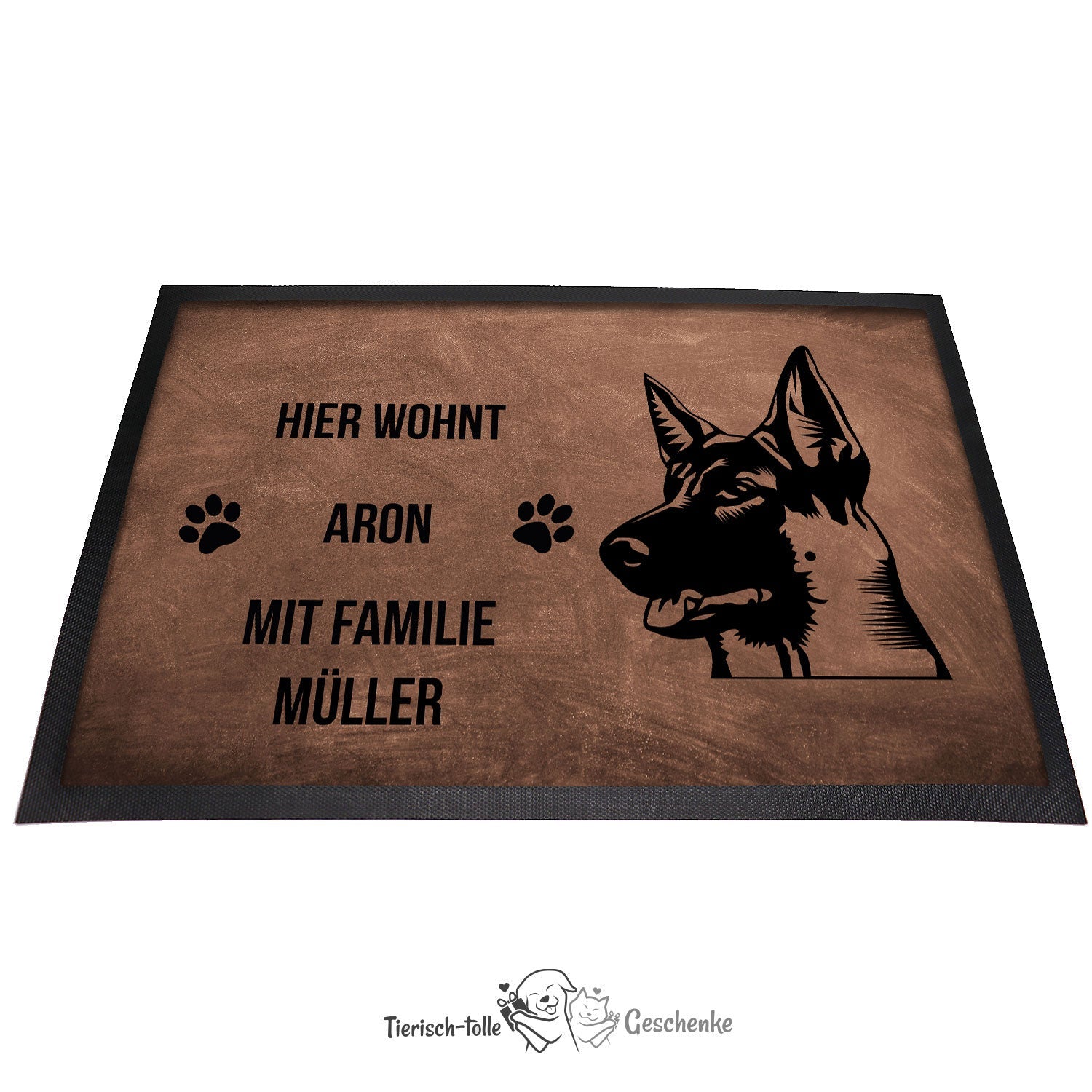 Deutscher Schäferhund 6 - Fußmatte - Schmutzfangmatte - 40 x 60 cm-Tierisch-tolle Geschenke-Tierisch-tolle-Geschenke