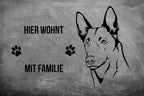 Belgischer Schäferhund Malinois - Fußmatte - Schmutzfangmatte - 40 x 60 cm-Tierisch-tolle Geschenke-Tierisch-tolle-Geschenke