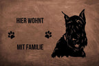 Scottish Terrier 2 - Fußmatte - Schmutzfangmatte - 40 x 60 cm-Tierisch-tolle Geschenke-Tierisch-tolle-Geschenke