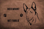 Belgischer Schäferhund Malinois - Fußmatte - Schmutzfangmatte - 40 x 60 cm-Tierisch-tolle Geschenke-Tierisch-tolle-Geschenke