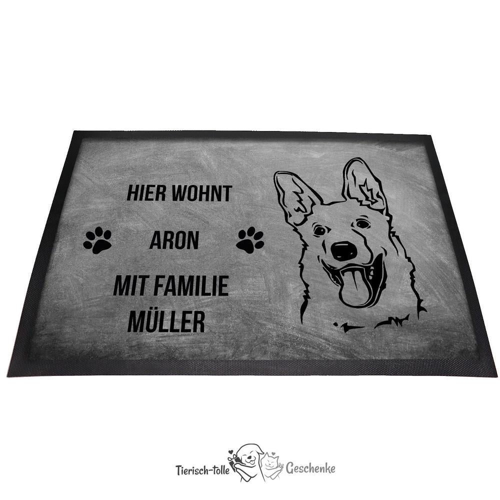 Deutscher Schäferhund 1 - Fußmatte - Schmutzfangmatte - 40 x 60 cm-Tierisch-tolle Geschenke-Tierisch-tolle-Geschenke