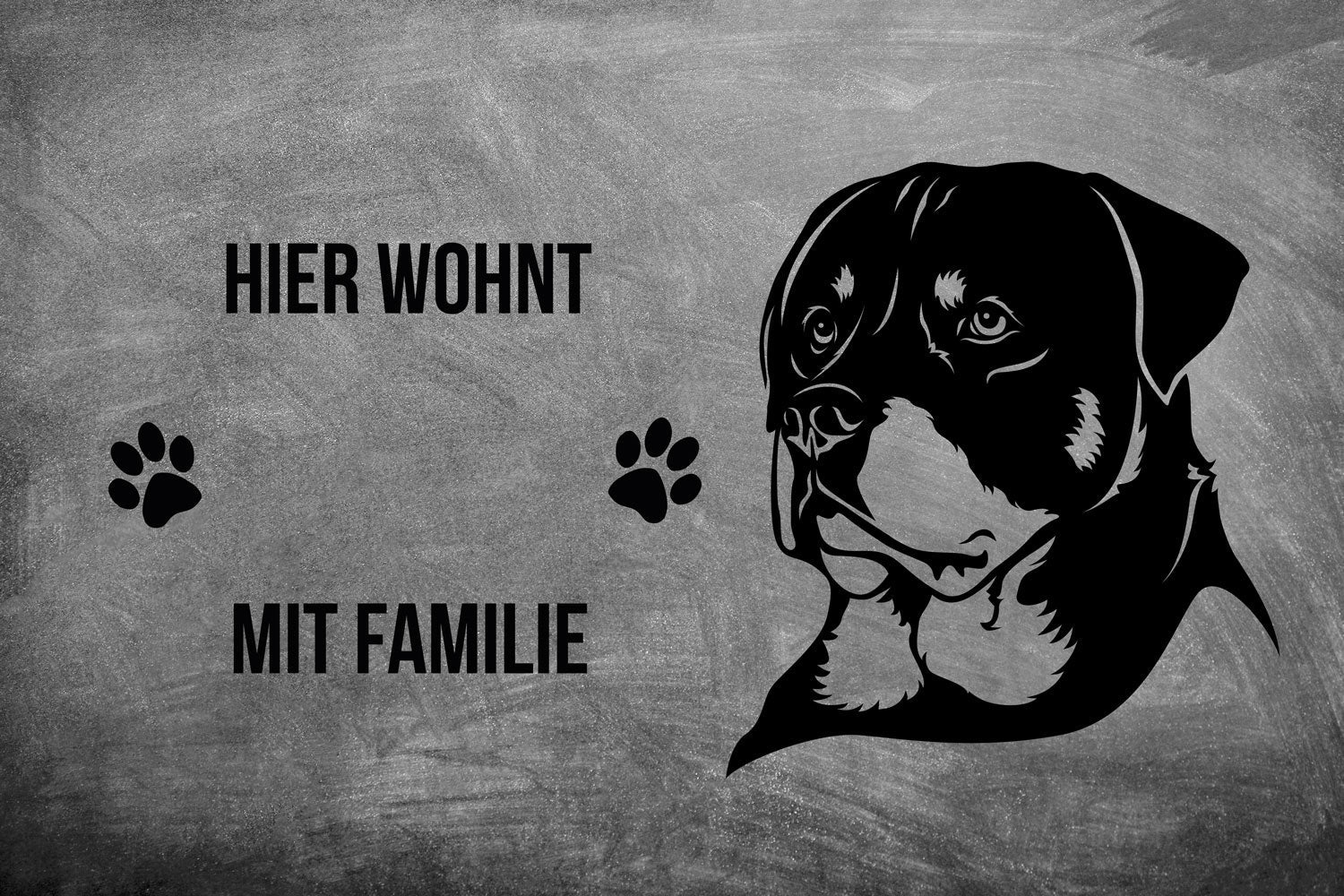 Rottweiler 3 - Fußmatte - Schmutzfangmatte - 40 x 60 cm-Tierisch-tolle Geschenke-Tierisch-tolle-Geschenke