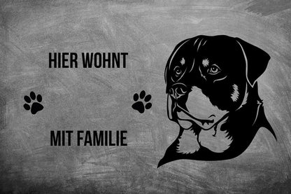 Rottweiler 3 - Fußmatte - Schmutzfangmatte - 40 x 60 cm-Tierisch-tolle Geschenke-Tierisch-tolle-Geschenke