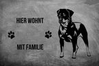 Rottweiler 2 - Fußmatte - Schmutzfangmatte - 40 x 60 cm-Tierisch-tolle Geschenke-Tierisch-tolle-Geschenke