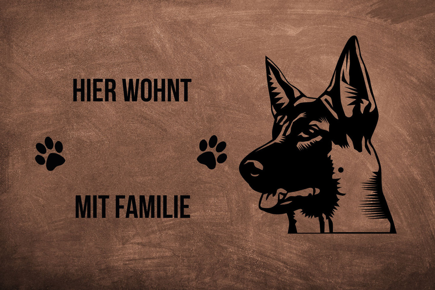 Deutscher Schäferhund 6 - Fußmatte - Schmutzfangmatte - 40 x 60 cm-Tierisch-tolle Geschenke-Tierisch-tolle-Geschenke