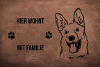 Deutscher Schäferhund 1 - Fußmatte - Schmutzfangmatte - 40 x 60 cm-Tierisch-tolle Geschenke-Tierisch-tolle-Geschenke