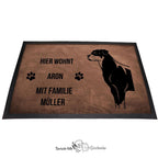 Rottweiler - Fußmatte - Schmutzfangmatte - 40 x 60 cm-Tierisch-tolle Geschenke-Tierisch-tolle-Geschenke
