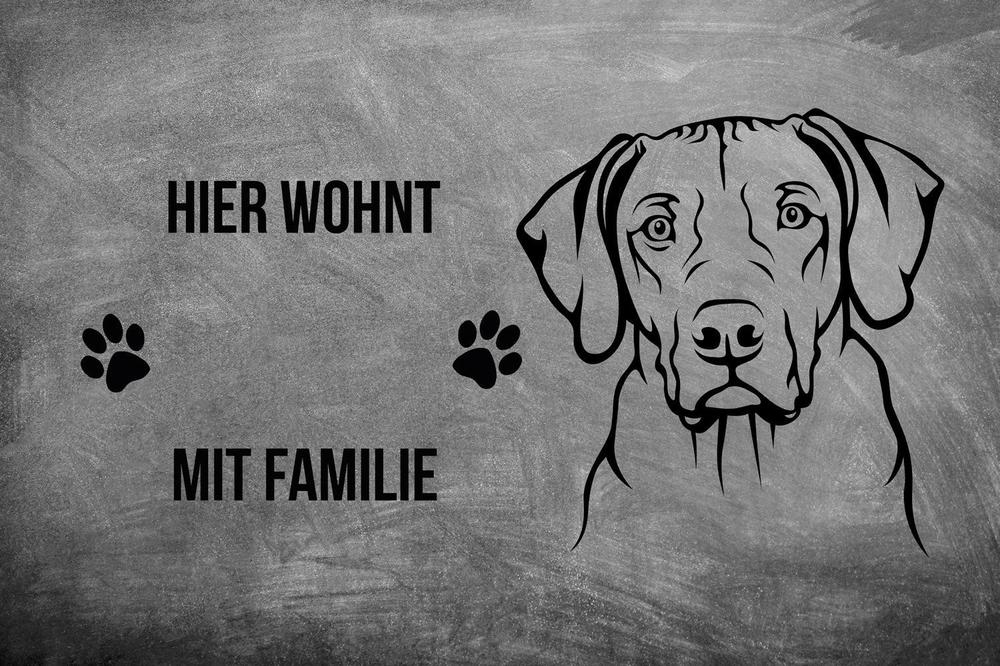 Rhodesian Ridgeback 1 - Fußmatte - Schmutzfangmatte - 40 x 60 cm-Tierisch-tolle Geschenke-Tierisch-tolle-Geschenke
