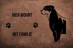 Rottweiler - Fußmatte - Schmutzfangmatte - 40 x 60 cm-Tierisch-tolle Geschenke-Tierisch-tolle-Geschenke