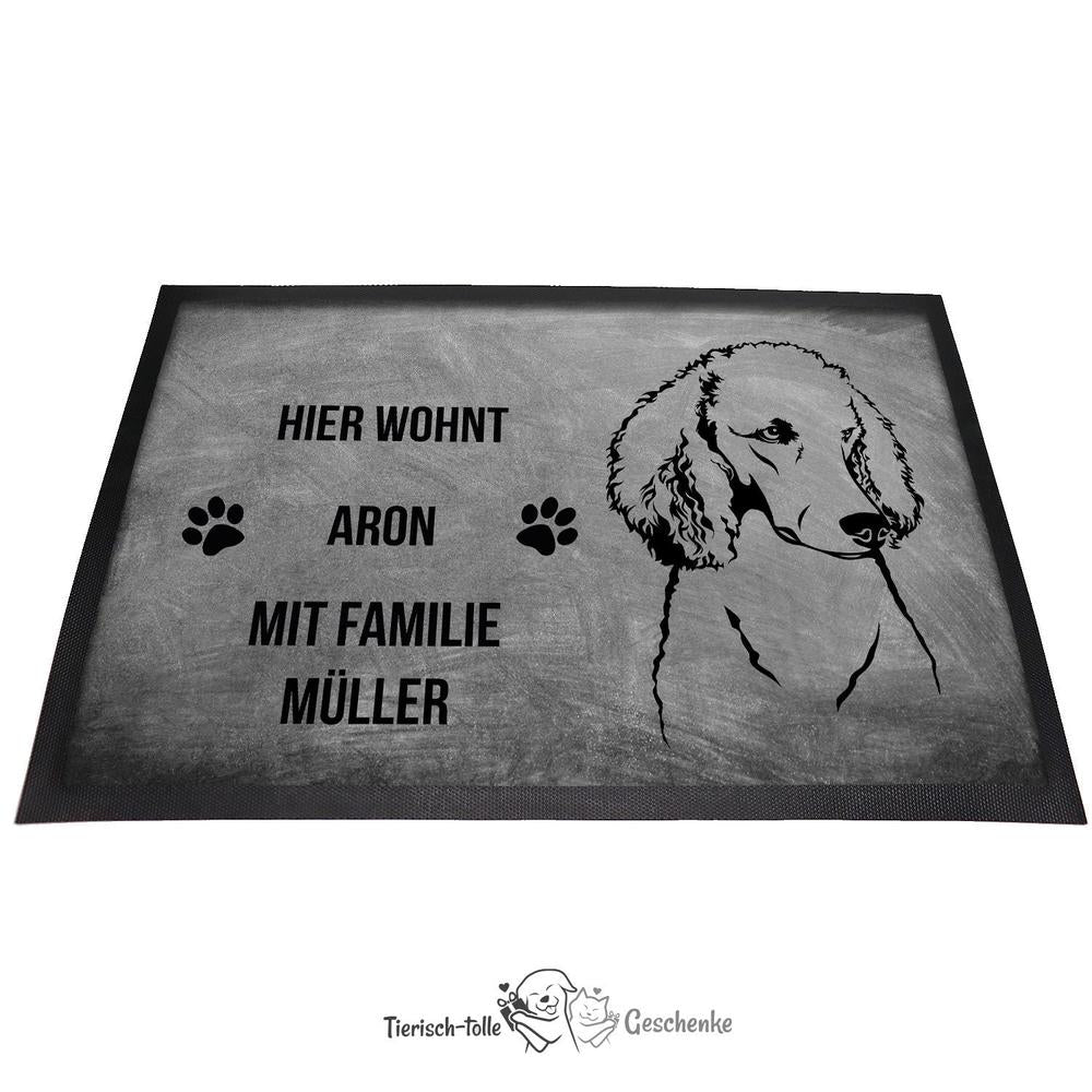 Pudel 1 - Fußmatte - Schmutzfangmatte - 40 x 60 cm-Tierisch-tolle Geschenke-Tierisch-tolle-Geschenke