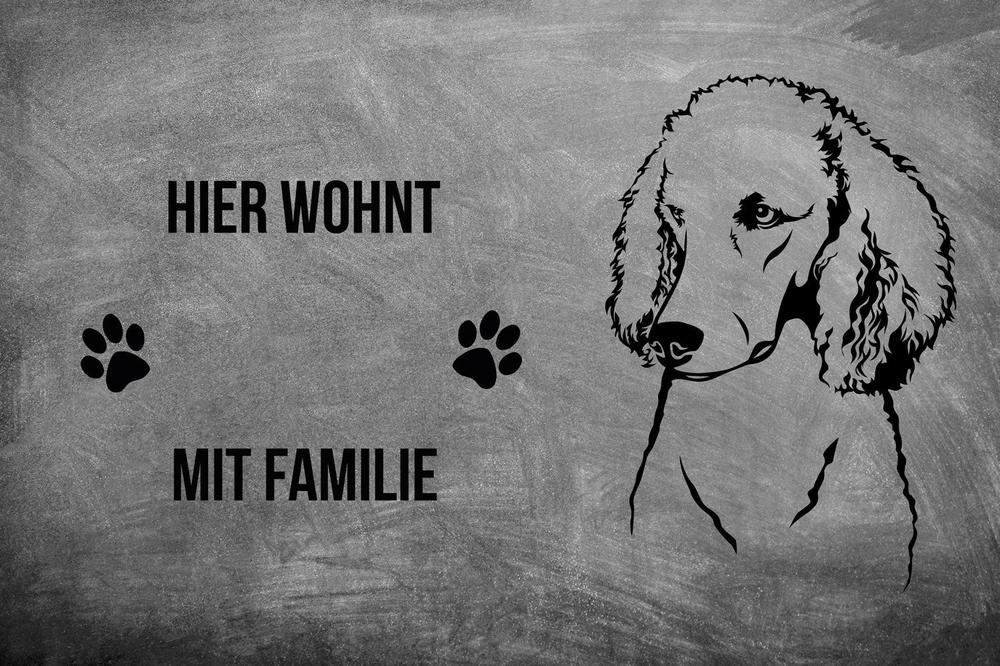 Pudel 1 - Fußmatte - Schmutzfangmatte - 40 x 60 cm-Tierisch-tolle Geschenke-Tierisch-tolle-Geschenke