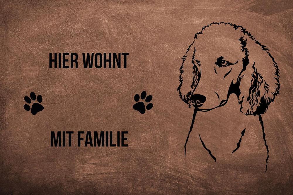 Pudel 1 - Fußmatte - Schmutzfangmatte - 40 x 60 cm-Tierisch-tolle Geschenke-Tierisch-tolle-Geschenke