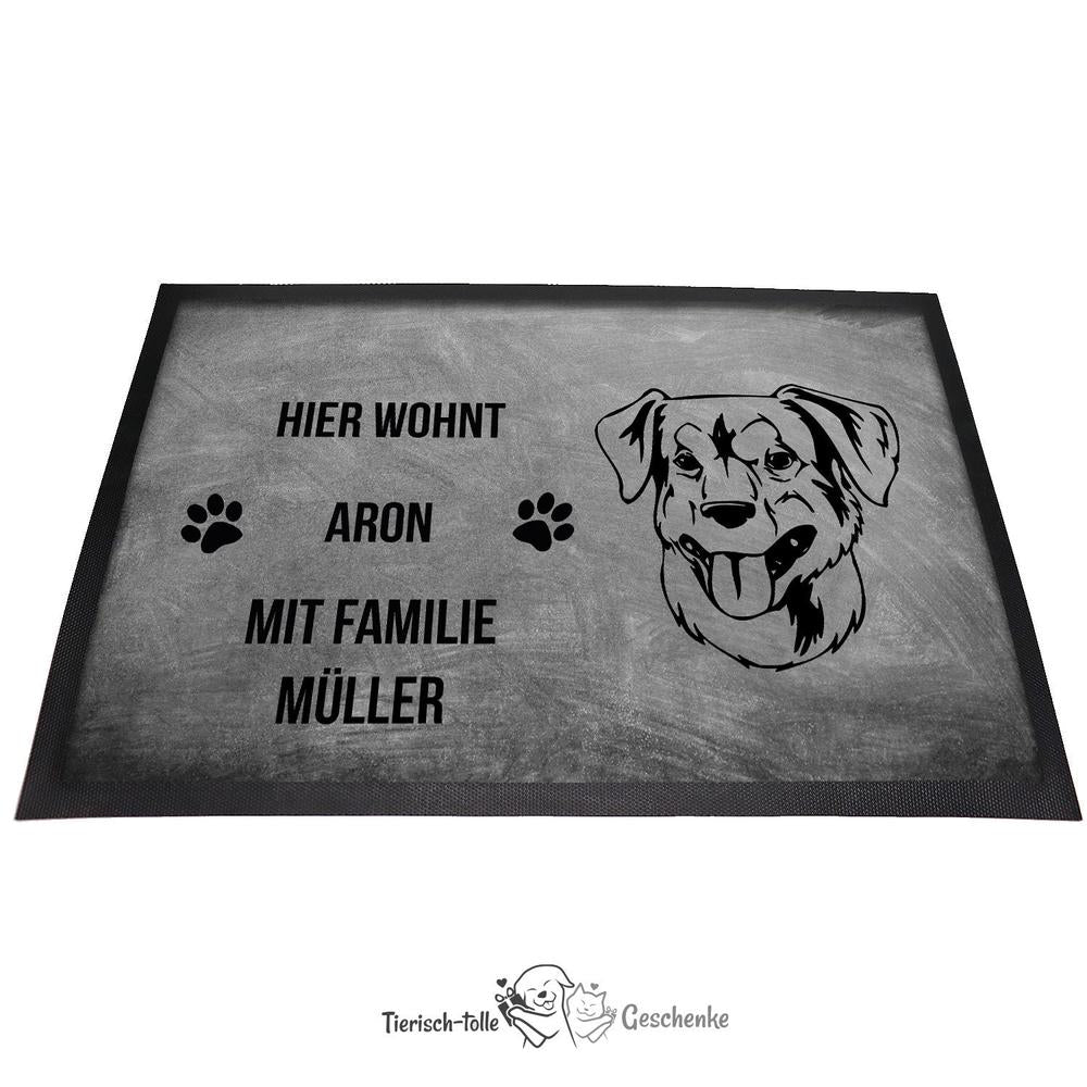 Österreichischer Pinscher - Fußmatte - Schmutzfangmatte - 40 x 60 cm-Tierisch-tolle Geschenke-Tierisch-tolle-Geschenke