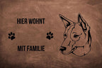 Podenco - Fußmatte - Schmutzfangmatte - 40 x 60 cm-Tierisch-tolle Geschenke-Tierisch-tolle-Geschenke