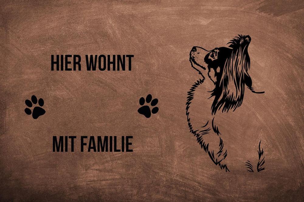 Papillon - Fußmatte - Schmutzfangmatte - 40 x 60 cm-Tierisch-tolle Geschenke-Tierisch-tolle-Geschenke