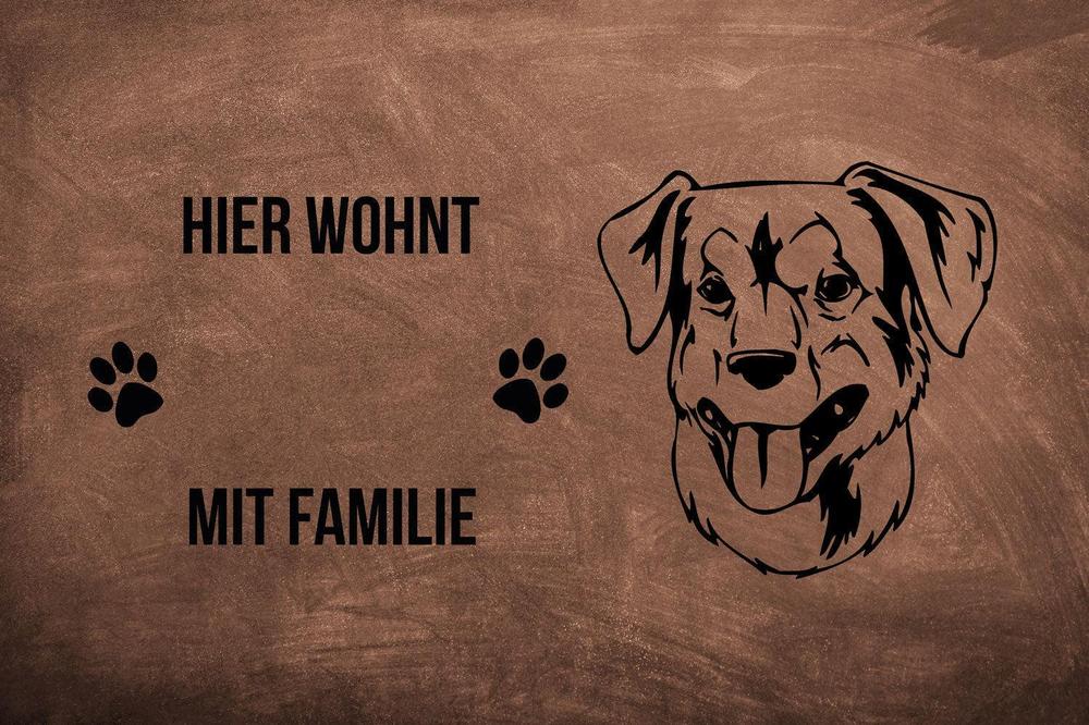 Österreichischer Pinscher - Fußmatte - Schmutzfangmatte - 40 x 60 cm-Tierisch-tolle Geschenke-Tierisch-tolle-Geschenke