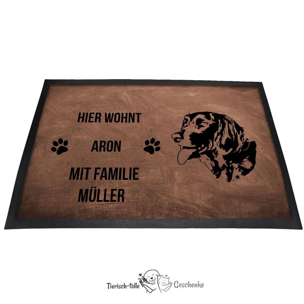 Münsterländer - Fußmatte - Schmutzfangmatte - 40 x 60 cm-Tierisch-tolle Geschenke-Tierisch-tolle-Geschenke