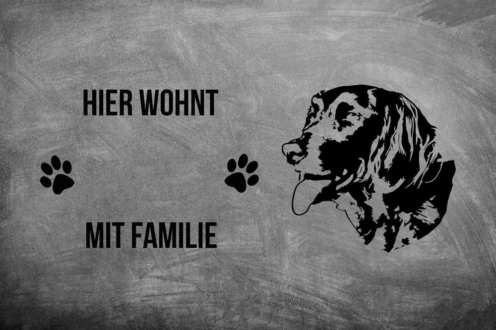 Münsterländer - Fußmatte - Schmutzfangmatte - 40 x 60 cm-Tierisch-tolle Geschenke-Tierisch-tolle-Geschenke