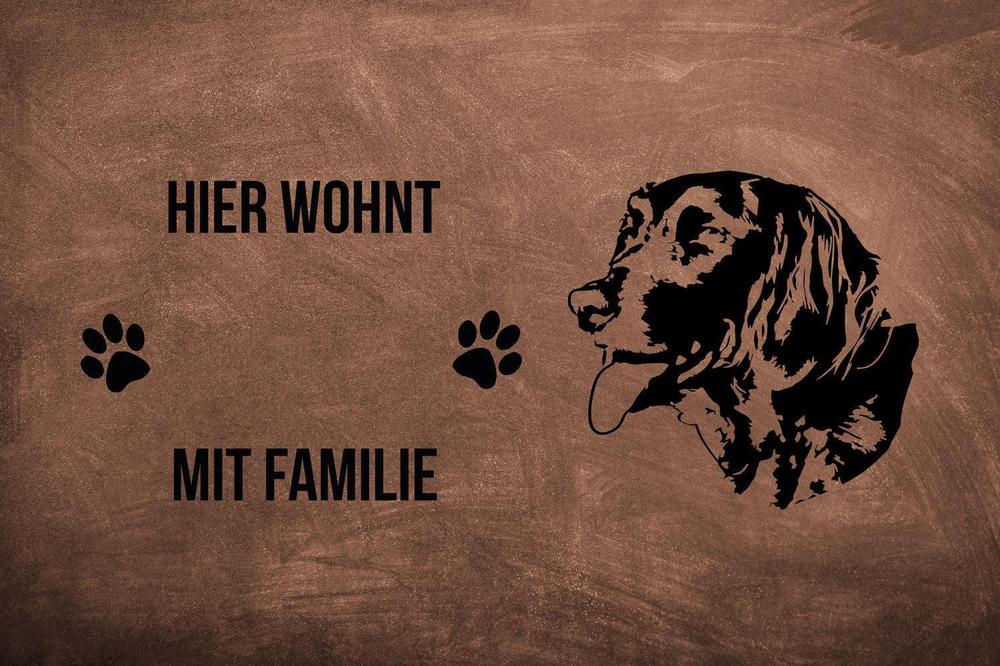 Münsterländer - Fußmatte - Schmutzfangmatte - 40 x 60 cm-Tierisch-tolle Geschenke-Tierisch-tolle-Geschenke