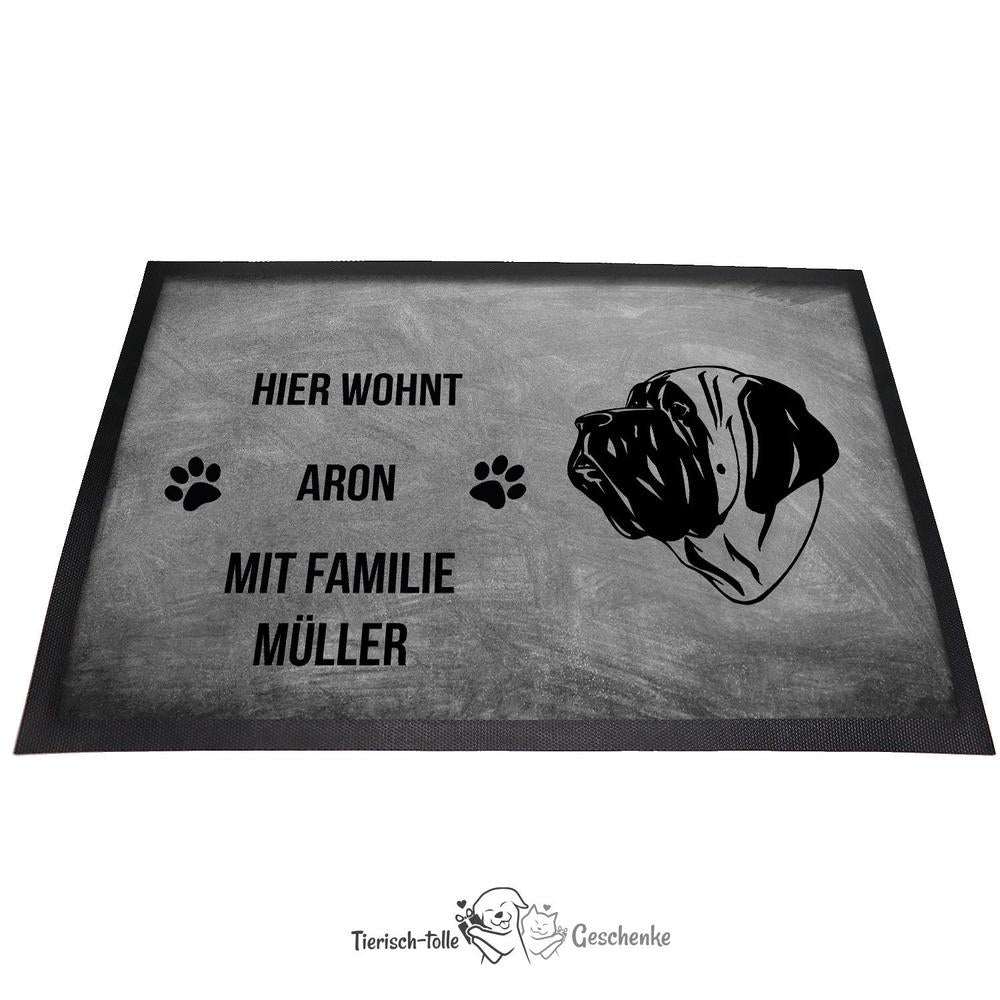 Mastiff - Fußmatte - Schmutzfangmatte - 40 x 60 cm-Tierisch-tolle Geschenke-Tierisch-tolle-Geschenke